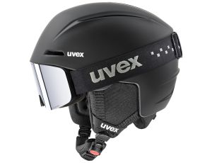 Kask narciarski czarny (51-55cm) z goglami UVEX Viti Set Black matt