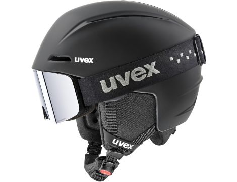 Kask narciarski czarny (51-55cm) z goglami UVEX Viti Set Black matt - 2