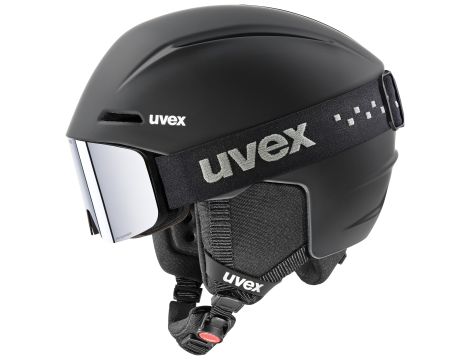 Kask narciarski czarny (51-55cm) z goglami UVEX Viti Set Black matt