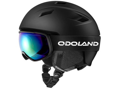 Kask narciarski Odoland SP0392 czarny L 60-61cm Gogle