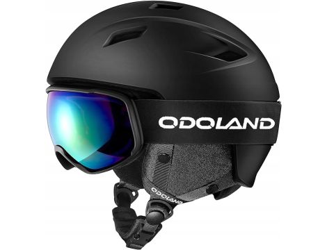 Kask narciarski Odoland SP0392 czarny L 60-61cm Gogle - 3