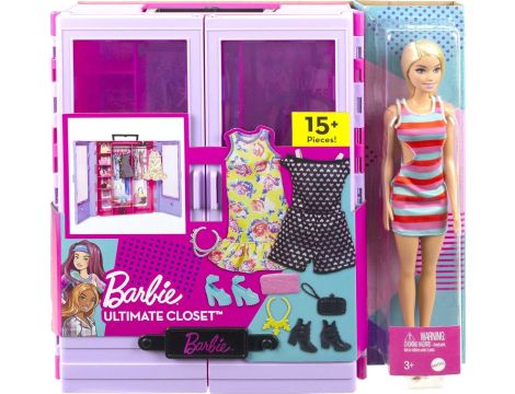 Zestaw Mattel HJL66 Barbie Szafa z lalką i akcesoriami - 7