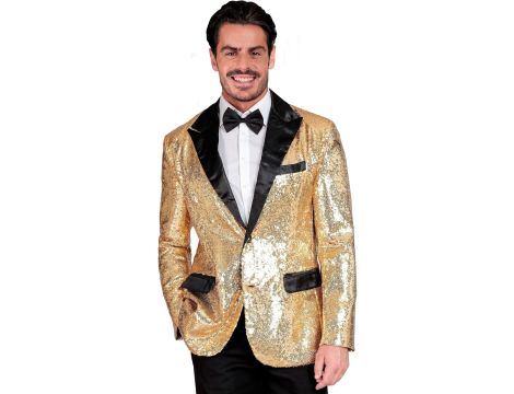 Marynarka męska złota cekiny disco sylwester XL - 3