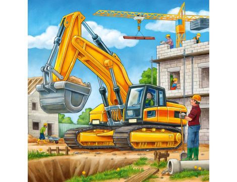 Puzzle 3x49 Duże pojazdy budowlane Ravensburger - 3