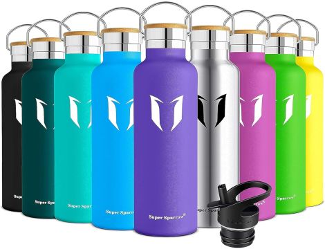 Bidon Super Sparrow 1000 ml róże i fiolety - 2
