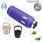 Bidon Super Sparrow 1000 ml róże i fiolety - 7
