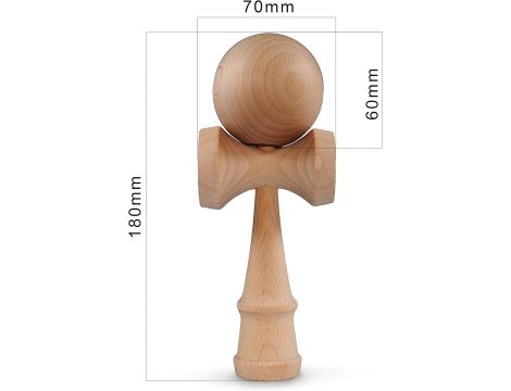 Ganzoo Kendama z drewna bukowego oryginalny - 3