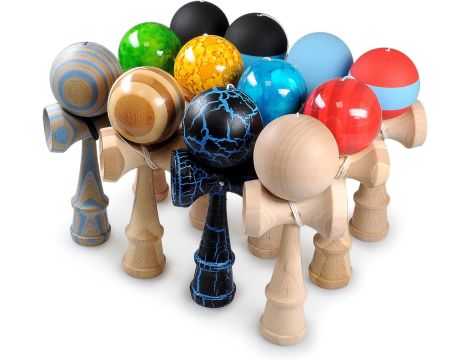 Ganzoo Kendama z drewna bukowego oryginalny - 4
