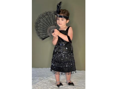 ReliBeauty Flapper Charleston sukienka w stylu lat 20. XX wieku z frędzlami - 6