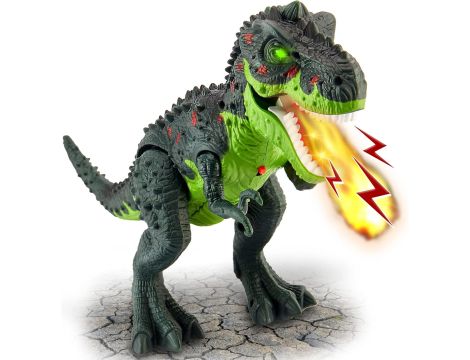 Zabawka dinozaurów z rozpylaczem, światłami i rykiem - 2