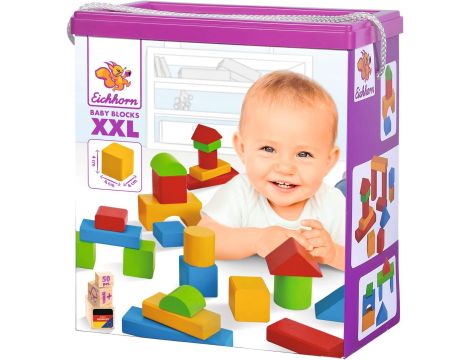 Klocki drewniane 50 SZT Eichhorn BABY BLOCKS - 2