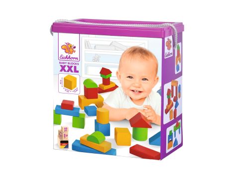 Klocki drewniane 50 SZT Eichhorn BABY BLOCKS