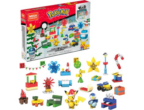 MEGA CONSTRUX POKEMON KLOCKI kalendarz adwentowy, dla dzieci +6 lat - 3