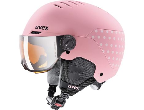 Kask narciarski Uvex Rocket Jr Visor r. S (51 - 55 cm) RÓŻOWY - 4