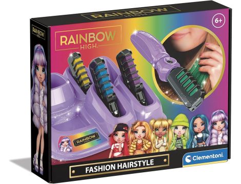 Rainbow High - Makijaż włosów - Modna tęczowa fryzura - 4