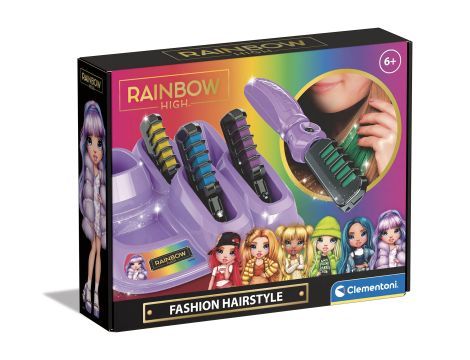 Rainbow High - Makijaż włosów - Modna tęczowa fryzura