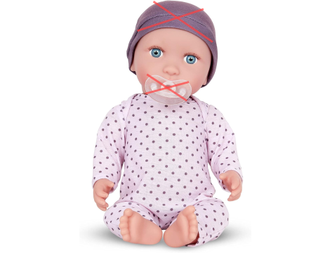 Babi Baby Doll with Lilac Outfit - Caucasian, 14 Inch - 4