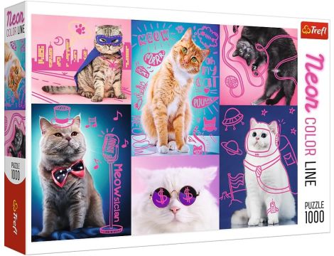 Puzzle 1000 elementów Neon Color Line Trefl - 3