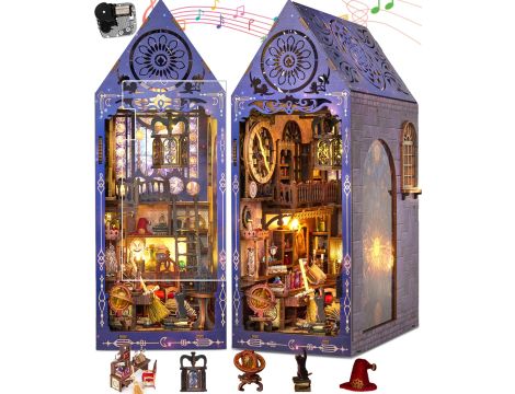 miniaturowy dom "zrób to sam" z muzyką i światłem LED - 2