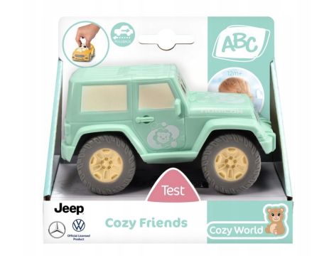 Autko Cozy Friends dla maluszka Zielony Jeep 11 cm Pojazd Samochód Dickie - 8