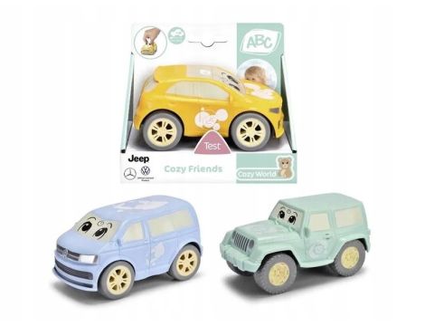 Autko Cozy Friends dla maluszka Zielony Jeep 11 cm Pojazd Samochód Dickie - 3