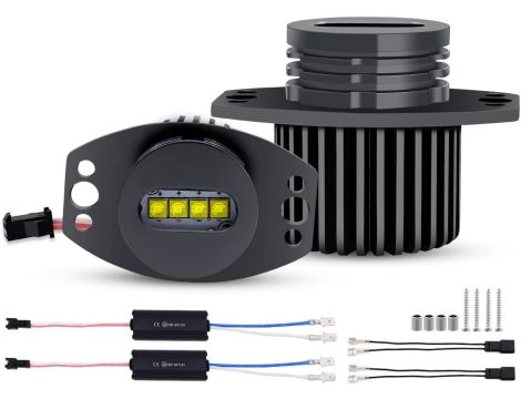 Biqing Angel Eyes Halo oświetlenie LED światła do jazdy dziennej 40 W 3 E90 - 2