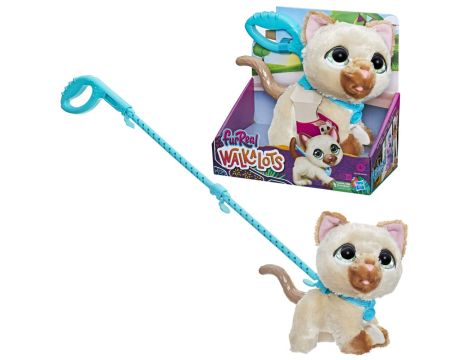 FurReal Duży Interaktywny chodzący Kotek na smyczy F8132 Hasbro