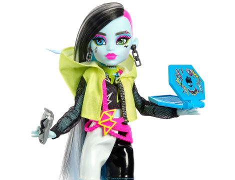 Monster High Frankie Stein Straszysekrety Seria 3 Neonowa Zestaw HNF79 - 5