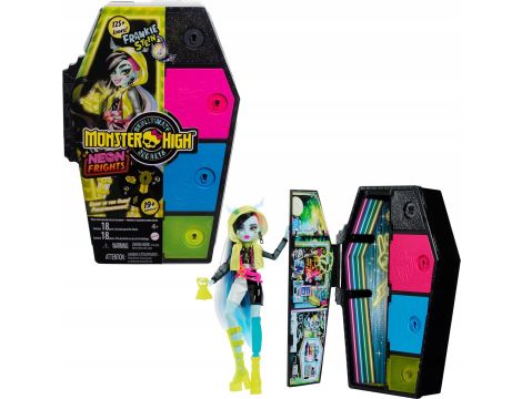 Monster High Frankie Stein Straszysekrety Seria 3 Neonowa Zestaw HNF79 - 10