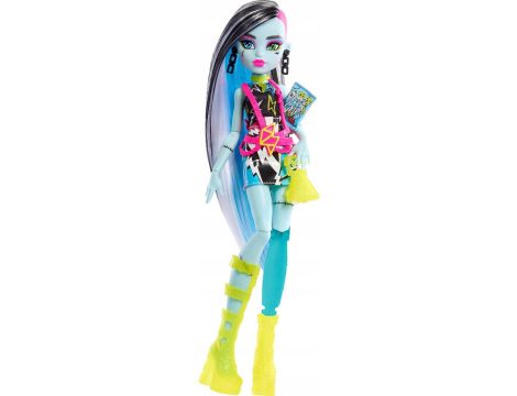 Monster High Frankie Stein Straszysekrety Seria 3 Neonowa Zestaw HNF79 - 3