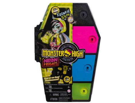 Monster High Frankie Stein Straszysekrety Seria 3 Neonowa Zestaw HNF79 - 12