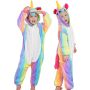 BIQIQI Piżama Jednorożec Onesie Dzieci Unisex Kostium - 4