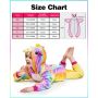 BIQIQI Piżama Jednorożec Onesie Dzieci Unisex Kostium - 5