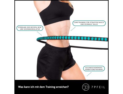 Hula hop z wypustkami 7PFEIL 100 cm wielokolorowy - 4