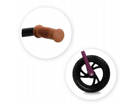Rower biegowy MoMi Breki 12" fioletowy - 9