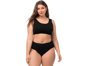 Biustonosz wsuwany jednokolorowy czarny plus size czarny 50-52 - image 2