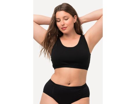 Biustonosz wsuwany jednokolorowy czarny plus size czarny 50-52 - 4