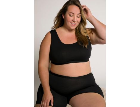 Biustonosz wsuwany jednokolorowy czarny plus size czarny 50-52 - 3