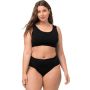 Biustonosz wsuwany jednokolorowy czarny plus size czarny 50-52 - 2
