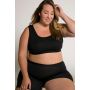 Biustonosz wsuwany jednokolorowy czarny plus size czarny 50-52 - 4
