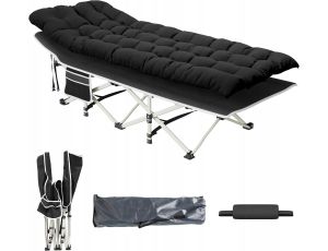 Łóżko polowe składane YITAHOME 190 cm x 71cm Łóżko kempingowe z materacem - image 2
