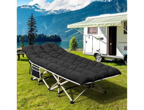 Łóżko polowe składane YITAHOME 190 cm x 71cm Łóżko kempingowe z materacem - 5