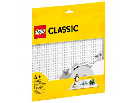 Biała płytka konstrukcyjna LEGO Classic 11026 - 4