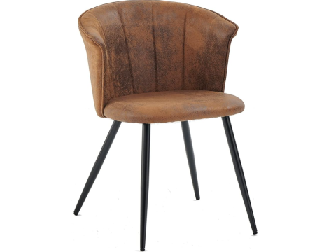 Fotel tradycyjny MEUBLE COSY brązowy