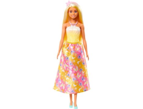 LALKA BARBIE KSIĘŻNICZKA z długimi włosami o żółtych pasemkach HRR09 - 5