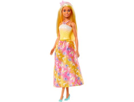 LALKA BARBIE KSIĘŻNICZKA z długimi włosami o żółtych pasemkach HRR09 - 6