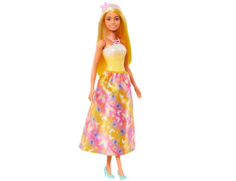 LALKA BARBIE KSIĘŻNICZKA z długimi włosami o żółtych pasemkach HRR09