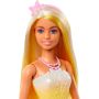 LALKA BARBIE KSIĘŻNICZKA z długimi włosami o żółtych pasemkach HRR09 - 4