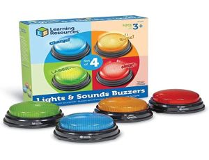 Przyciski dźwiękowe LED Learning Resources 4 szt. - image 2