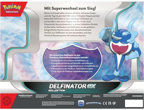 POKEMON GRA KARCIANA KOLEKCJONERSKA DELFINATOR-EX - 5